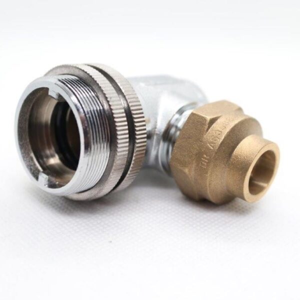 Quality Bayonet Socket 90 degree x 1/2" Male BSP c/w mounting lock rings for a neater finish.