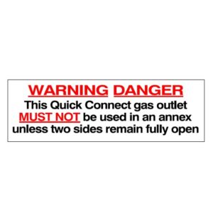 Caravan Gas Label