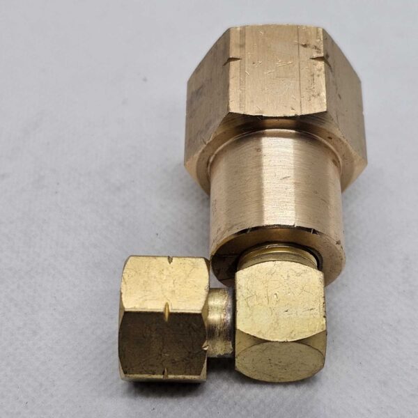 Adaptor POL Female x 3/8 BSP Female Left Hand thread - 90 degree