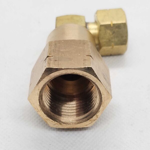 Adaptor POL Female x 3/8 BSP Female Left Hand thread - 90 degree