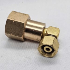 Adaptor POL Female x 3/8 BSP Female Left Hand thread - 90 degree