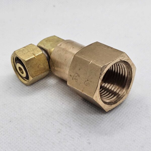 Adaptor POL Female x 3/8 BSP Female Left Hand thread - 90 degree