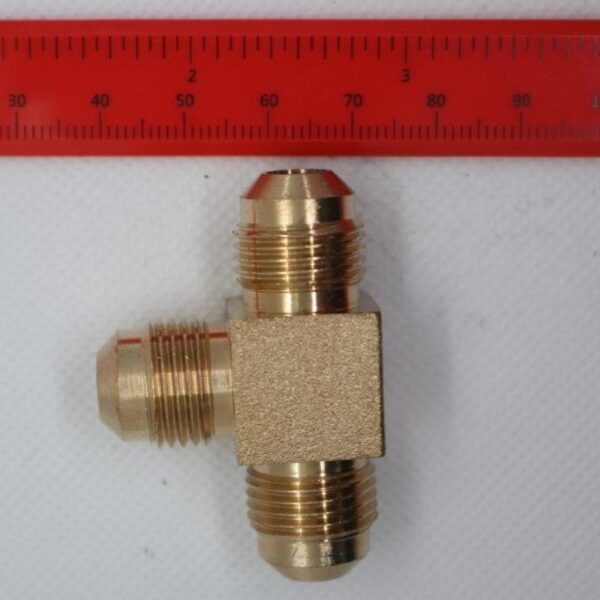 Quality Brass LPG Gas Tee Union Fitting 3/8" Male SAE Flare x 3/8" Male SAE Flare x 3/8" Male SAE Flare 