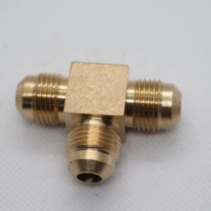 Quality Brass LPG Gas Tee Union Fitting 3/8" Male SAE Flare x 3/8" Male SAE Flare x 3/8" Male SAE Flare 