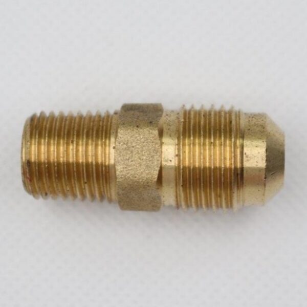 Brass LPG Gas Fitting 3/8 male Flare to 1/4 Male BSP