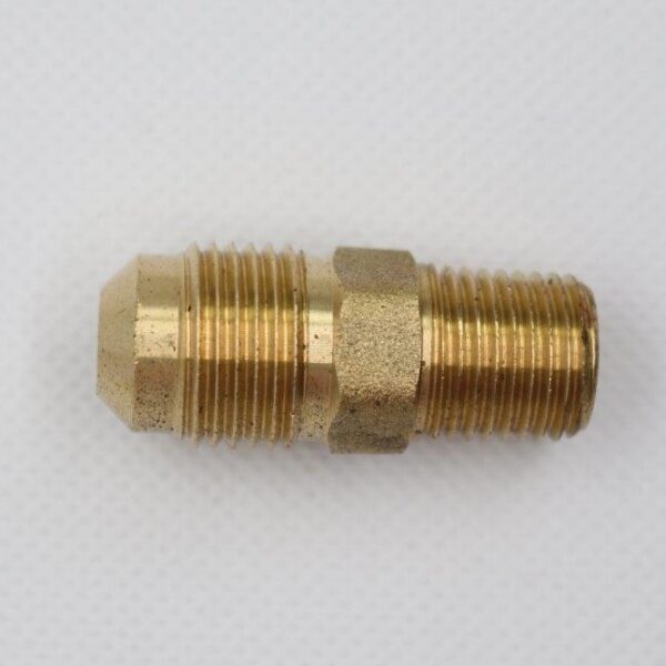 Brass LPG Gas Fitting 3/8 male Flare to 1/4 Male BSP