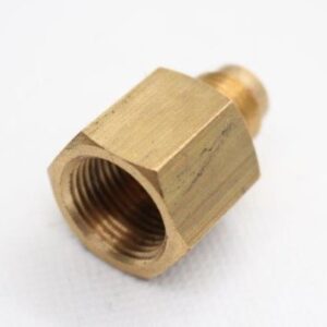 Quality Brass LPG Gas Union Fitting 5/16" Male SAE Flare x 3/8" Female BSP Thread