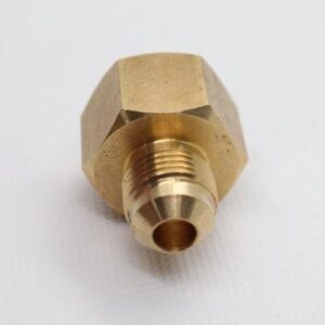 Quality Brass LPG Gas Union Fitting 3/8" Male SAE Flare x 1/2" Female BSP Thread, Short