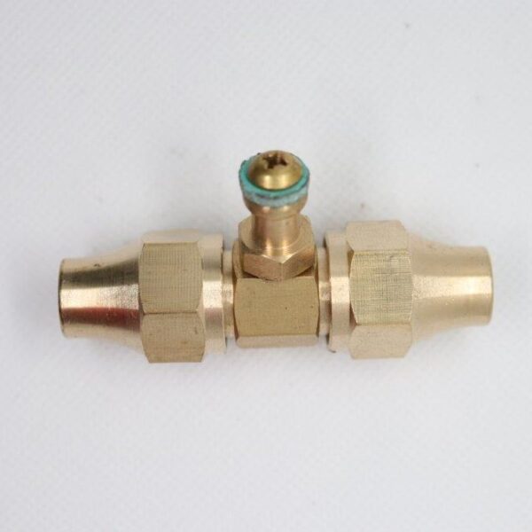 Quality Brass LPG Gas Test Point Union Fitting Double 3/8" SAE Flare