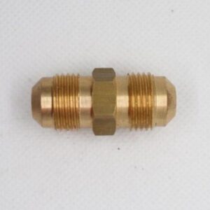 Quality Brass LPG Gas Union Double SAE Flare Fitting 3/8" Male SAE Flare x 3/8" Male SAE Flare