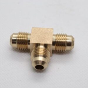 Quality Brass LPG Gas Tee Union Fitting 5/16" Male SAE Flare x 5/16" Male SAE Flare x 5/16" Male SAE Flare