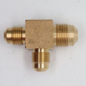 Quality Brass LPG Gas Tee Union Fitting 3/8" Male SAE Flare x 5/16" Male SAE Flare x 5/16" Male SAE Flare