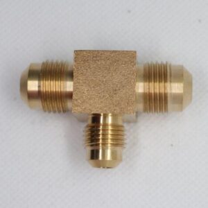 Quality Brass LPG Gas Tee Union Fitting 3/8" Male SAE Flare x 3/8" Male SAE Flare x 5/16" Male SAE Flare