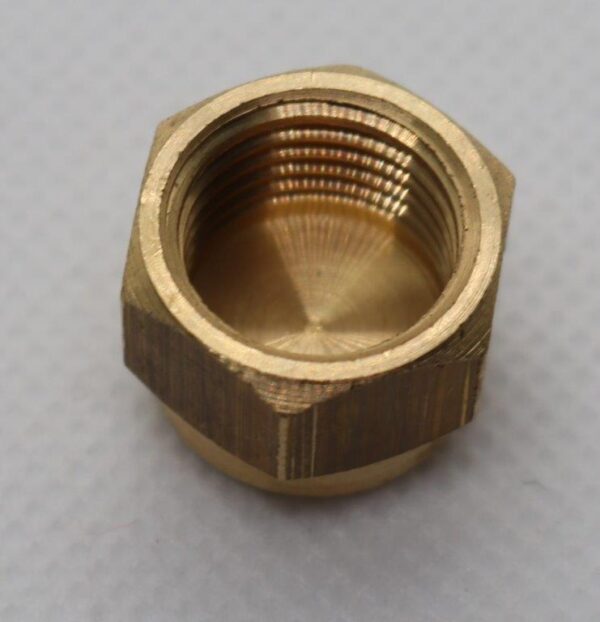 Quality Brass LPG Gas Hex Cap Fitting 1/4" Female BSP Thread