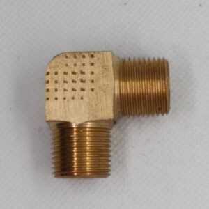 Quality Brass LPG Gas Elbow Fitting 3/8" Male BSP Thread x 3/8" Male BSP Thread