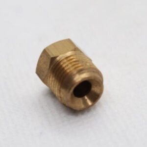 Quality Brass LPG Gas Inverted Flare Plug Fitting 1/4" Male SAE Flare