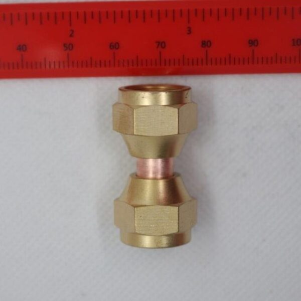 Quality Brass LPG Gas Union Fitting 5/16" Female SAE Swivel Flare x 5/16" Female Swivel SAE Flare