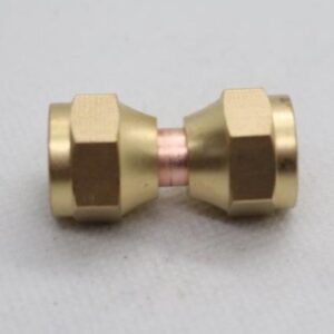 Quality Brass LPG Gas Union Fitting 5/16" Female SAE Swivel Flare x 5/16" Female Swivel SAE Flare