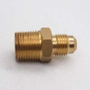 Quality Brass LPG Gas Union Fitting 5/16" SAE Flare to 3/8" Male BSP Thread