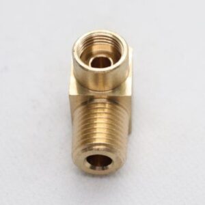 Quality Brass LPG Gas Elbow Fitting 1/4" Inverted SAE Flare x 1/4" Male BSP Thread