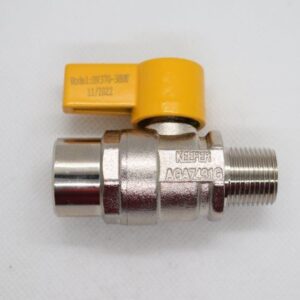 Quality LP Gas Ball Valve 3/8" Male BSP Thread to 3/8" Female BSP Thread